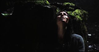 Jessica Biel in woods